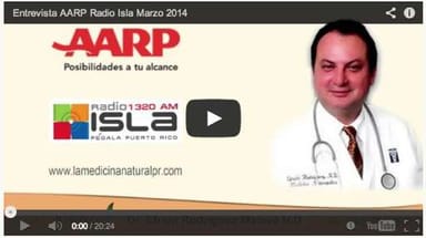 Programa radial de AARP sobre medicina natural y naturopatía transmitido en Radio Isla.