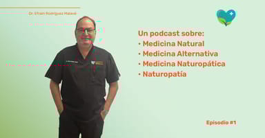 Portada del podcast sobre medicina natural, abordando la salud integral y enfoques naturopáticos.